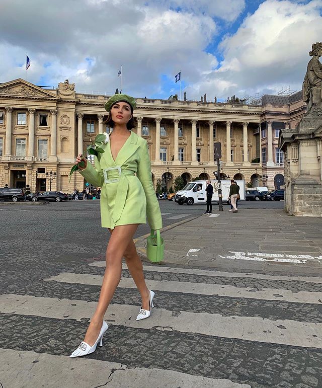 @oliviaculpo in @paris georgia blazer dress 1