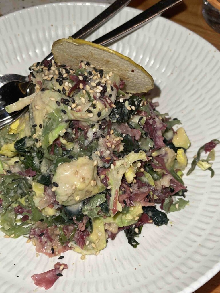 The seaweed salad 1